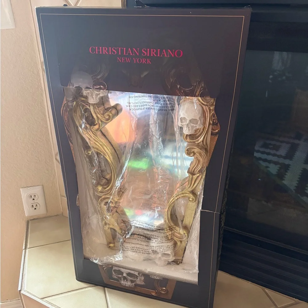 Christian Soriano Coffin Skull Wall Mirror